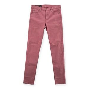 Armani Exchange AX Jeans Womens 32 Super Skinny Stretch Pink Jeggings Pants